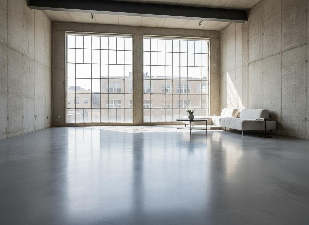 Fertiggestellter Estrichboden als solide Basis für Bodenbeläge